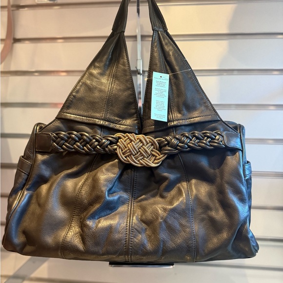 Aqua Madonna Handbags - NWT Aqua Madonna Genuine Leather Satchel - designer direct